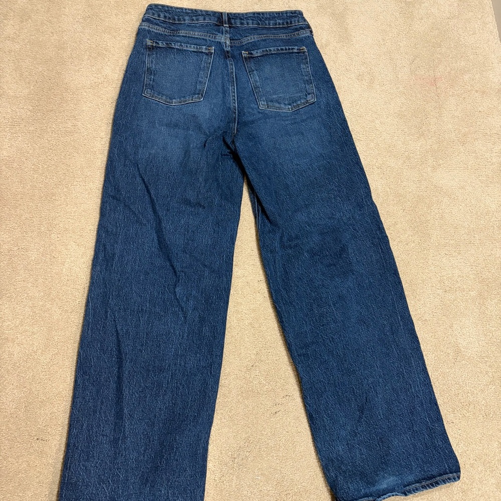 Old Navy Denim Sky-High Wide Leg Jeans - Picture 2 of 4